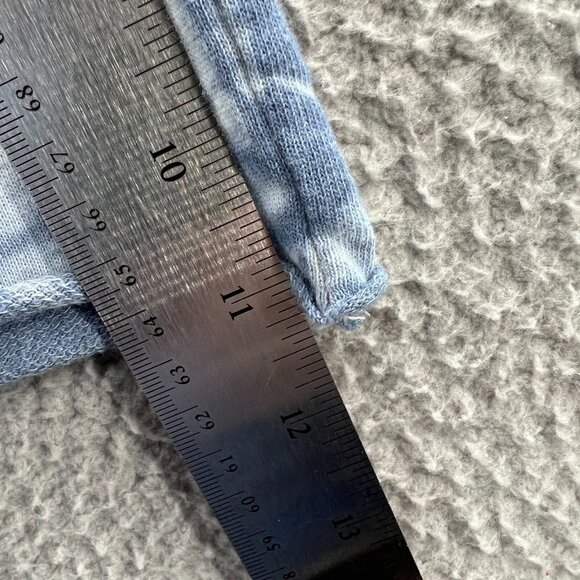 Grayson Threads Womens Sleep Shorts Large‎ Blue Tie Dye High Rise Elastic Waist - Picture 8 of 10